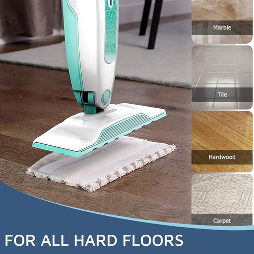 F Flammi Microfiber Mop Pads - 4-Pack Washable & Reusable Refills for Shark Steam Mop S1000/S2001