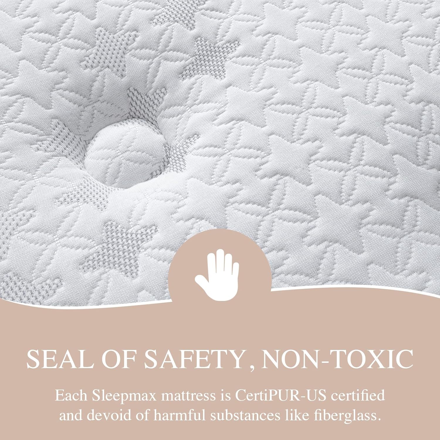 Sleepmax Queen Mattress - 14 Inch Hotel-Collection Hybrid for Pain Relief & Cooling Gel | CertiPUR-US, 365-Night Trial