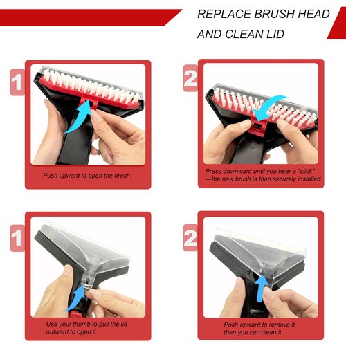FH14050 Brush Replacement Parts Compatible with Hoover CleanSlate Plus Machine Carpet Cleaners for FH15000V FH14000 FH14000V BH14000V AH31710 AH30941 FH14052 AH31711 AH30940 Spot Tough Stain Brush