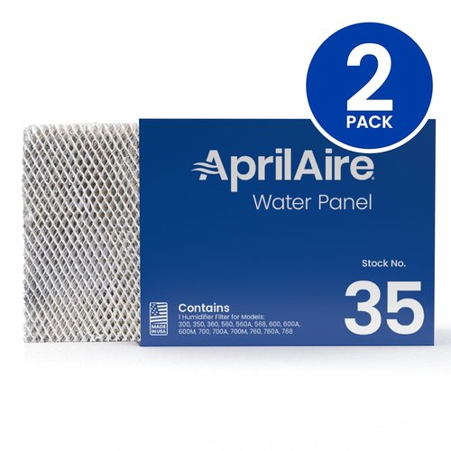 AprilAire 35 Humidifier Filter Replacement - Compatible with Whole-House Models 300-700 | Pack of 2