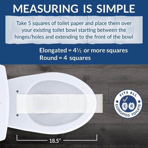 Bemis 1500EC 390 Lift-Off Wood Elongated Toilet Seat,Cotton White,(Pack of 2)