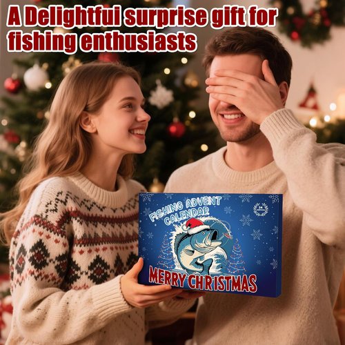 **Fishing Advent Calendar 2025 - 24 Days of Surprise Gifts for Men & Teens | Fishing Tools & Lures**
