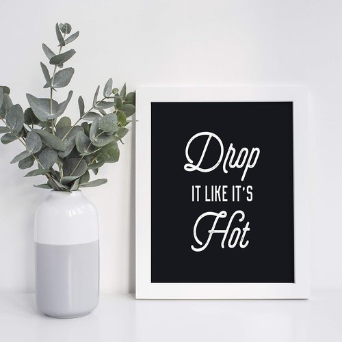 Brooke & Vine Hip Hop Wall Art Prints - Funny 80’s & 90’s Music Posters | Unframed Set of 4 (8 x 10)