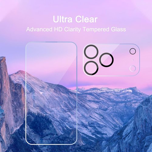 Ailun 3-Pack Screen Protector for iPhone 17 Pro Max - Includes Camera Lens Protectors & Installation Frame | Dynamic Island Compatible