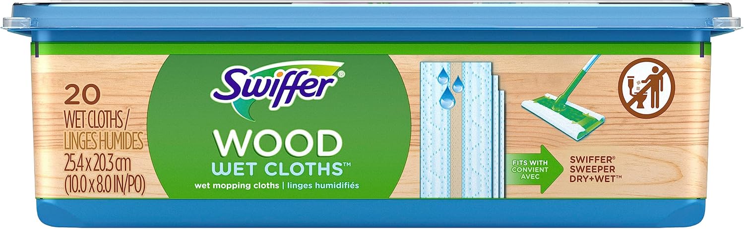 Swiffer Heavy Duty Mop Refills - Multi-Surface Cleaning Cloths for Hardwood Floors | 20 Count