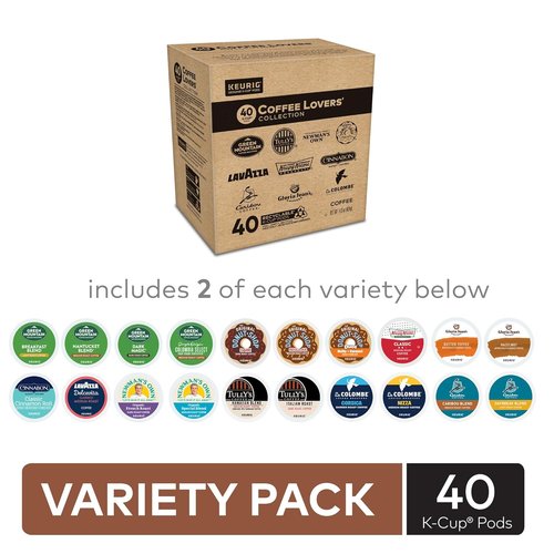 Keurig® Coffee Lover's Collection - Variety Pack of 40 Single Serve K-Cup Pods