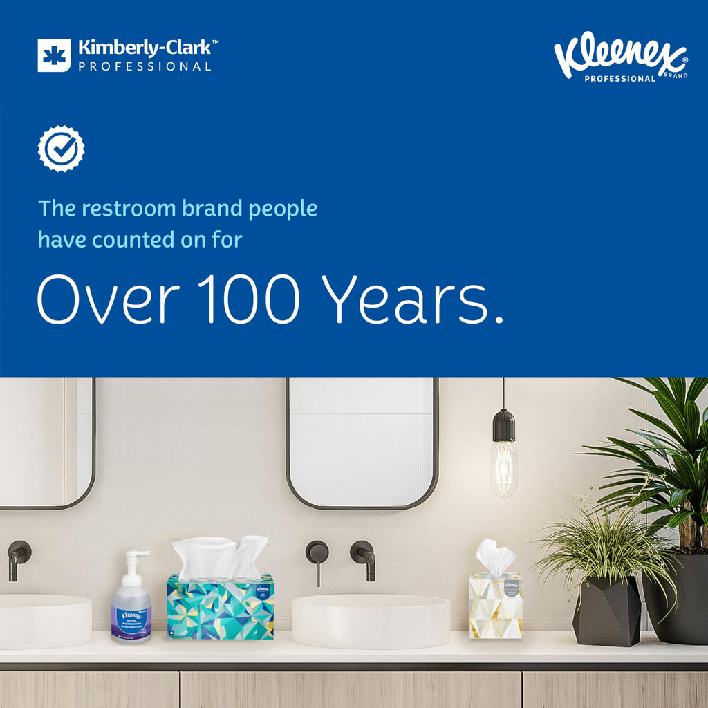 Kleenex Professional Universal Hard Roll Paper Towels, Bulk (01080), Hardwound 1.5" Core, Premium Absorbency Pockets, White (12 Rolls at 425' Each, 5,100'/Case)