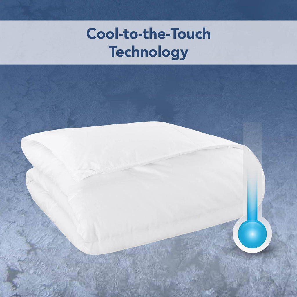 Serta Cool Air Waterproof Mattress Protector, 54" x 75" Soft and Breathable Mesh Cooling Mattress Topper, 18" Elastic Deep Pocket for Secure Fit, Full