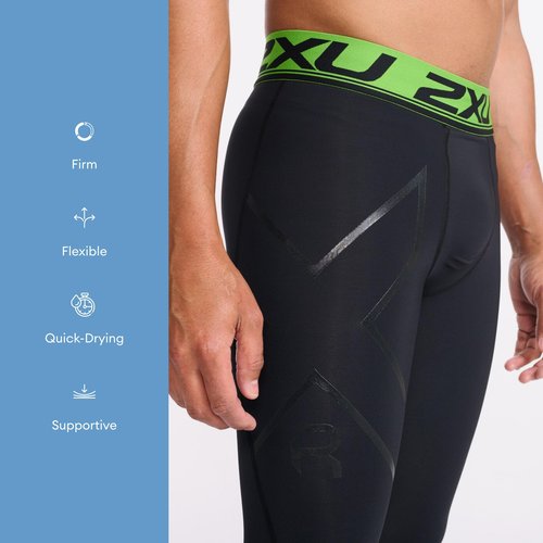 2XU Men's Refresh Recovery Compression Tights (Black/Nero, XXX Large)