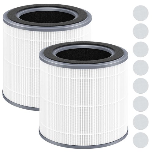 2 Packs HH001 Filter Replacement for Hynik Alviera HH001 Air Cleaner Purifier, 3 Stages Filtration of Premium Filter, Activated Carbon and pre-filter with Extra 8 Pieces Aroma pads