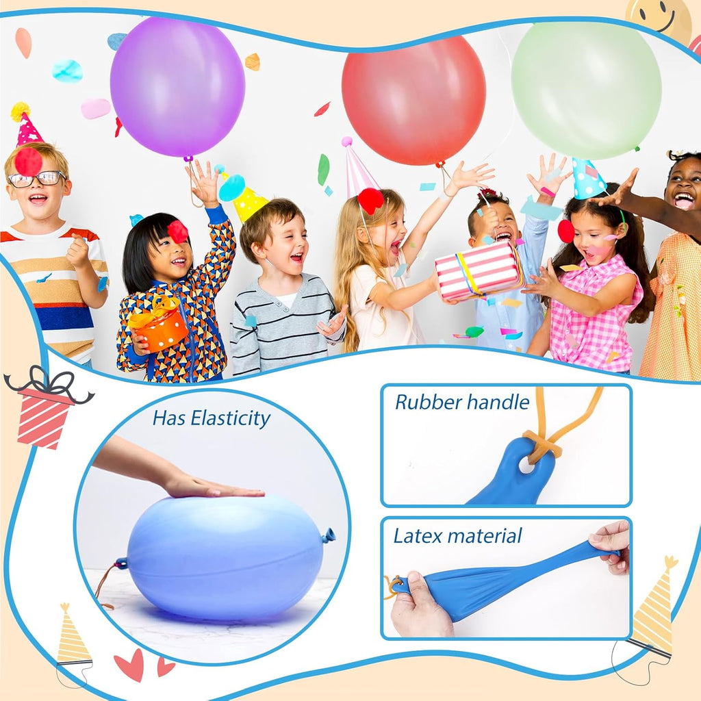 Rubfac Punch Balloons - 30Pcs Heavy Duty Neon Party Favors for Kids | Exciting Outdoor Play Supplies