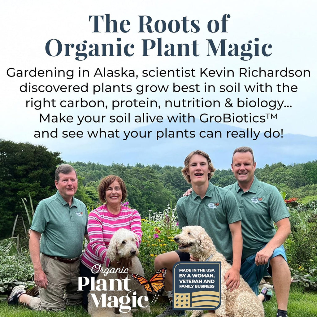 Organic Plant Magic - Fast-Acting Water Soluble Fertilizer - All-Purpose Plant Food for Indoor & Outdoor Use | 1/2 lb Bag