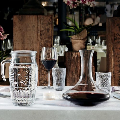 Bormioli Rocco Romantic Water Glass [Set Of 4] | 10.25 oz Premium Glass Set For Refreshments, Soda & Beverages | Italian Quality Glassware, Perfect For Dinner Parties, Bars & Restaurants