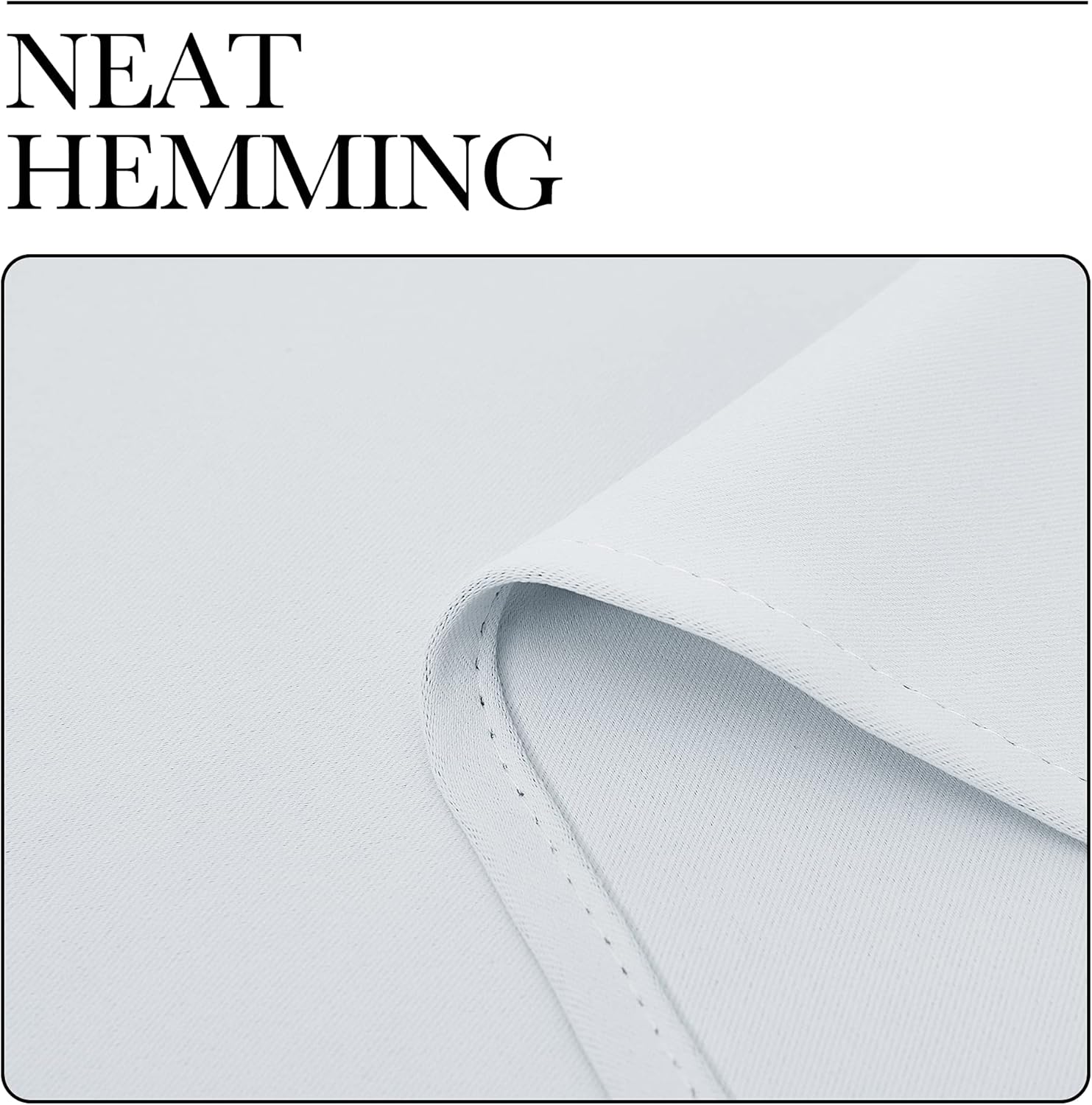 NICETOWN Room Darkening Curtain Panels - Thermal Insulated Curtains for Bedroom/Nursery | 55" W x 90" H, Greyish White