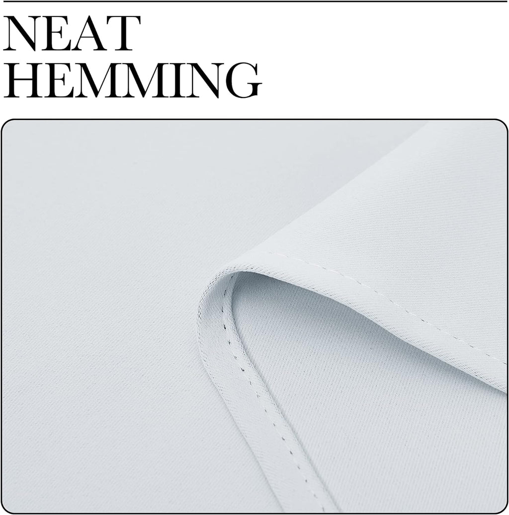 NICETOWN Thermal Insulated Grommet Curtains - Room Darkening Drapes for Bedroom | 2 Panels, 42x63, Platinum Greyish White