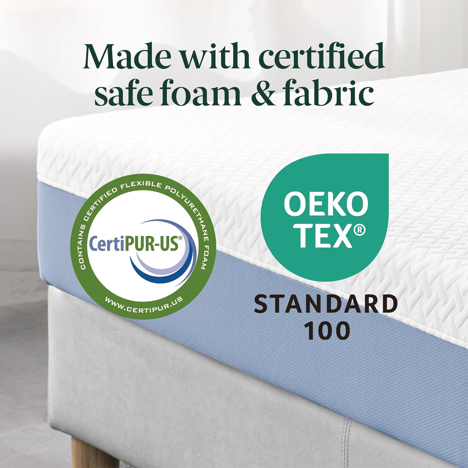 Zinus 12 Inch Queen Memory Foam Mattress - Cooling Comfort, Fiberglass-Free, Medium Feel, Safe Materials