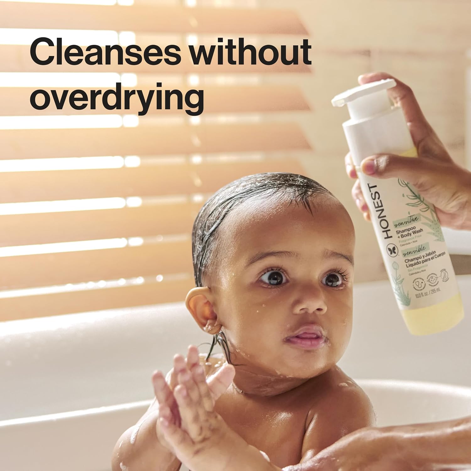 The Honest Company 2-in-1 Baby Shampoo & Body Wash - Fragrance-Free, Tear-Free, 10 fl oz