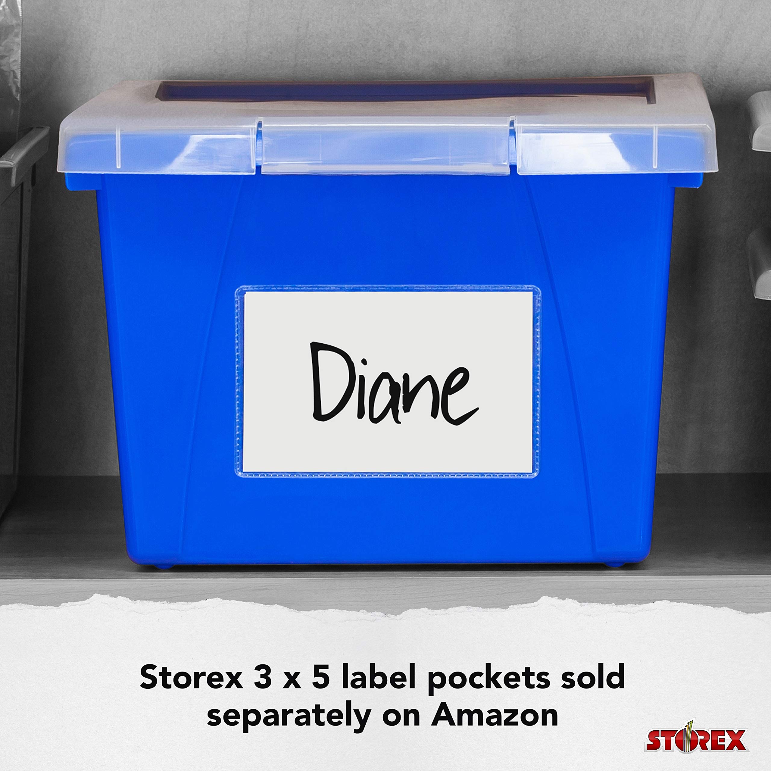 Storex 4 Gallon Storage Bin – Plastic Classroom Organizer for Books and Supplies, Yellow, 1-Pack (61453A06C)