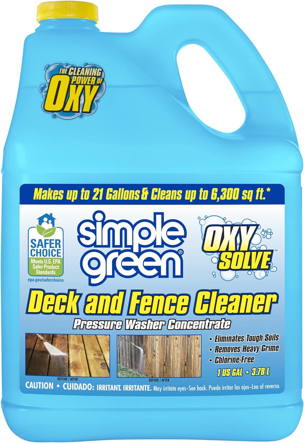 Simple Green Oxy Solve Pressure Washer Cleaner - Unscented, Colorless to Pale Straw, 128 Fl Oz