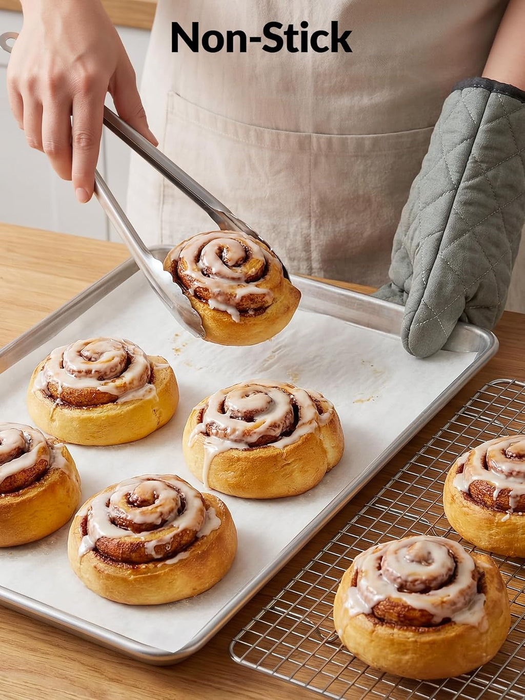 SMARTAKE Parchment Paper Baking Sheets - 200 Pcs Non-Stick Precut 17x26 Inch for Baking, Grilling & More
