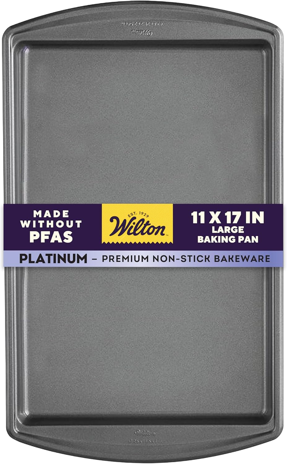 Wilton Platinum Non-Stick Bakeware - Large 11x17 in Anti-Warp Baking Sheet, PFAs Free