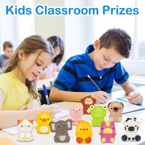 KissFuture Animal Slow Rising Squishy Toys - 24PCS Party Favors & Goodie Bag Stuffers for Kids