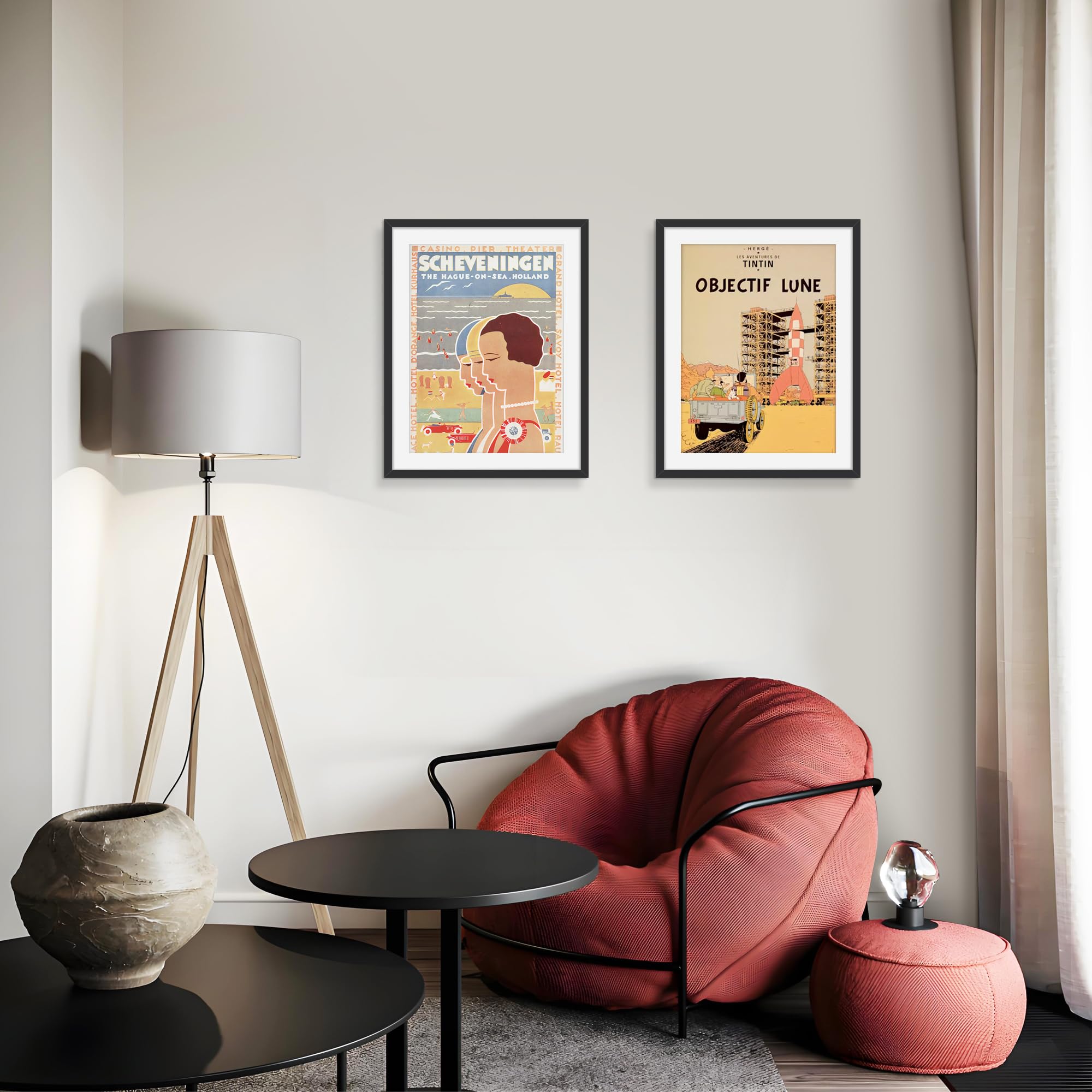 Picrit 14x18 Picture Frame 3 Pack, Black Poster Frame, Display Poster 12 x 16 with Mat or 14 x 18 without Mat for Horizontal or Vertical Wall Mounting