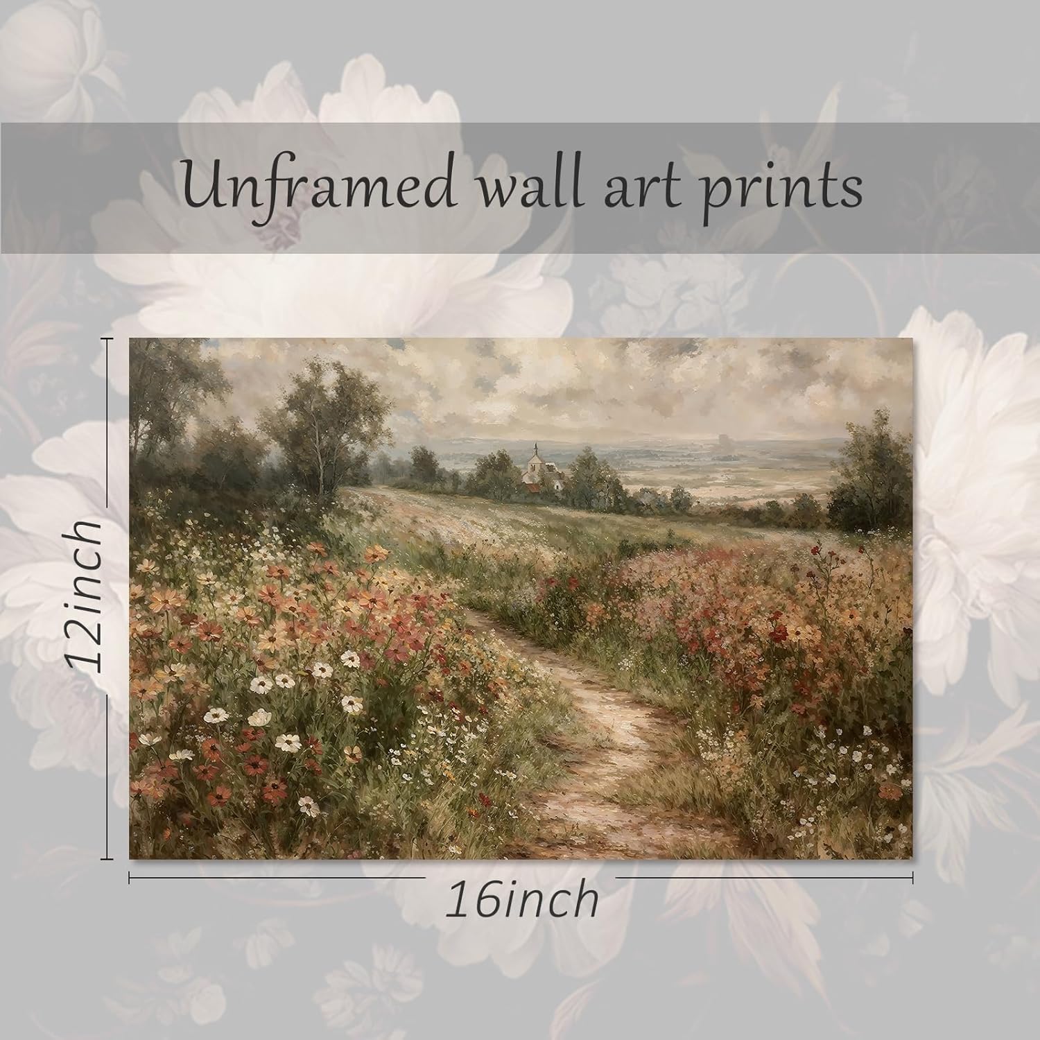 Regine Switzerland Vintage Wall Art Poster - Rustic Autumn Landscape Canvas Print | 12" x 16" Unframed