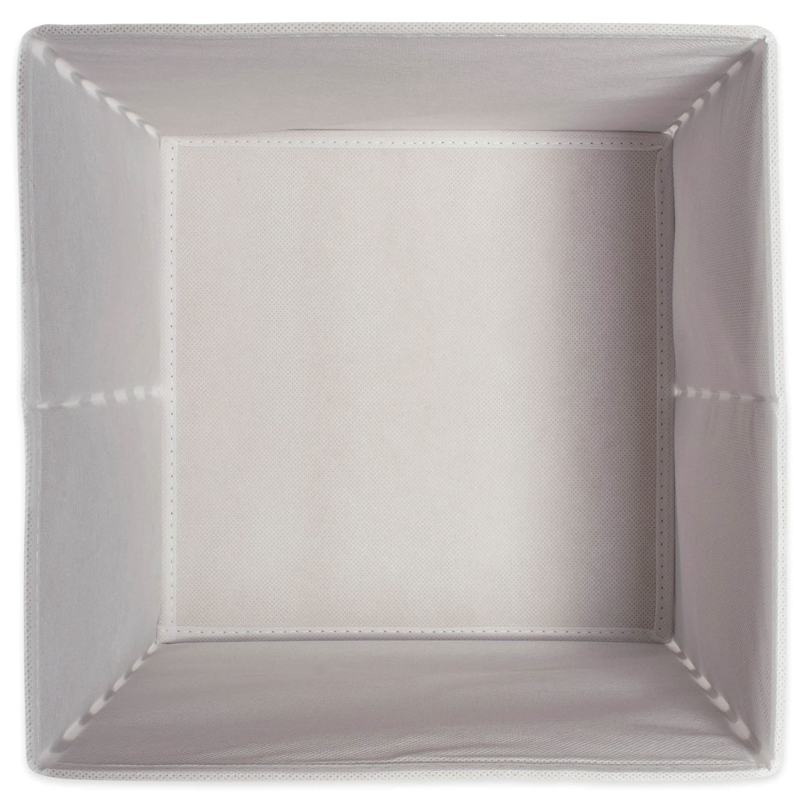 DII Non Woven Polyester Storage Bin, Polka Dot, White & Gold, Small Set of 4