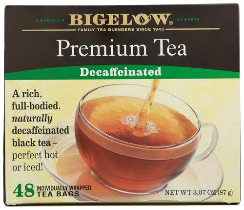 Bigelow Premium Decaffeinated Black Tea - 48 Individually Wrapped Tea Bags for a Smooth Flavor