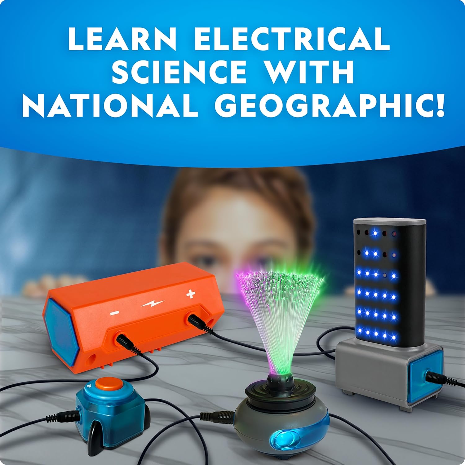 National Geographic Circuit Maker Kit - STEM Electronics Kit for Kids | 120 Fun Electrical Projects