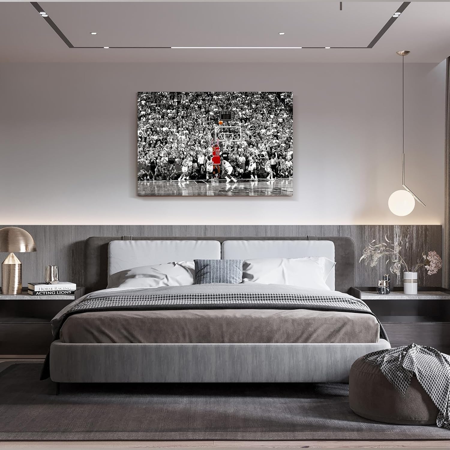 Michael Jordan Large Sports Poster - Unframed Canvas Wall Art Decor for Bedroom & Gym (24"x32")