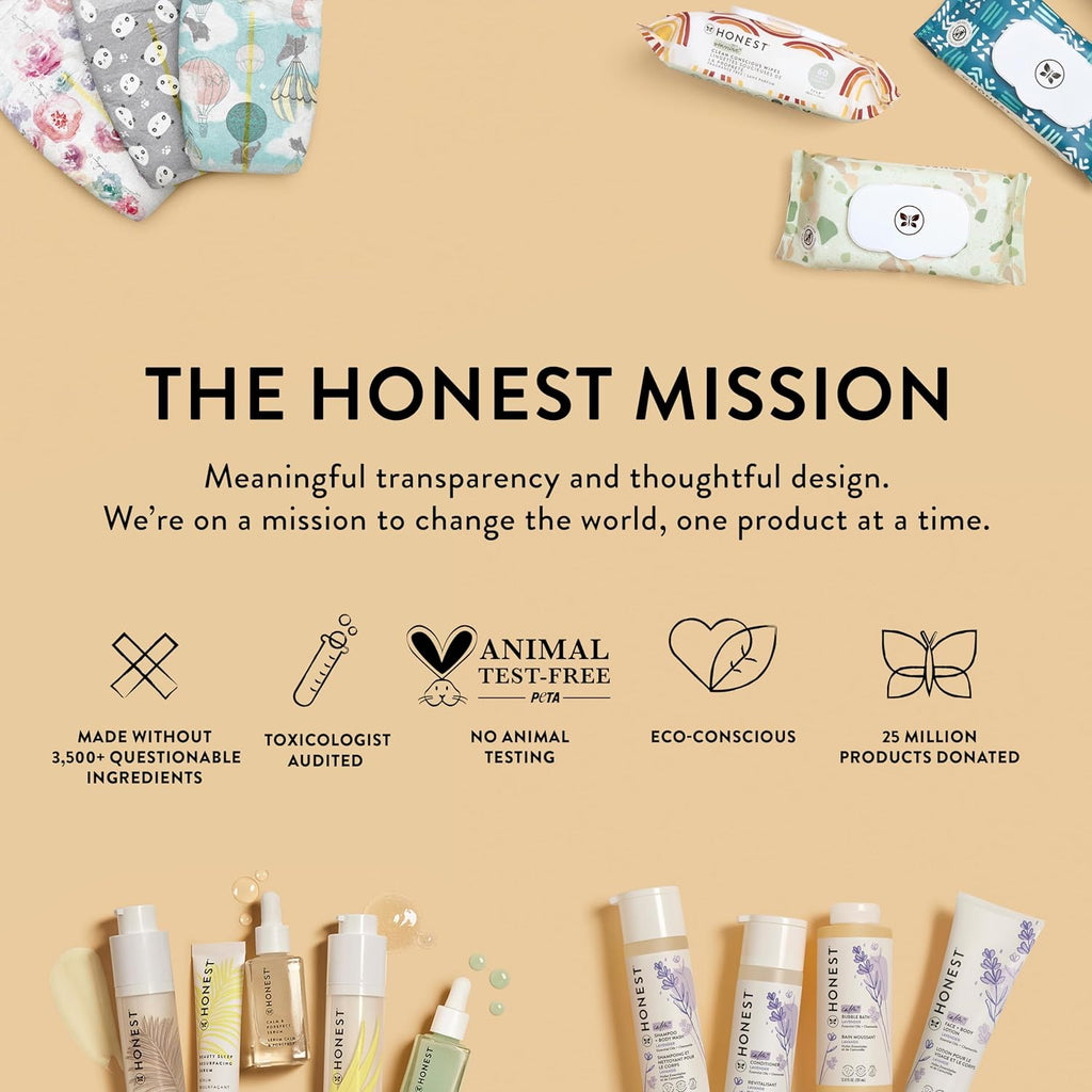 The Honest Company Foaming Bubble Bath - Tear-Free, Hypoallergenic Lavender Calm, 12 fl oz
