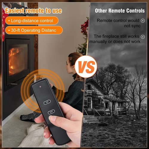 Universal Gas Fireplace Remote Control,Fit skytech 1001-A 1001TX 3001,durablow TR1003,Napoleon F45,Acumen RCK-IW,Ambient RCB,realFyre and More,Fireplace On/Off Remote Control Kit for Millivolt Valve