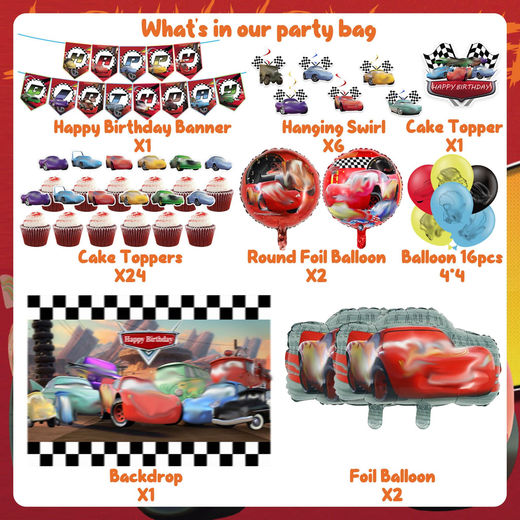 Elegant Party Decorations - Happy Birthday Banner, Foil Balloons, Backdrop, Birthday Toppers, Hanging Swirl for Adult Theme Party Supplies