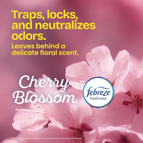 Glad Tall Kitchen Trash Bags - 13 Gallon MaxStrength Cherry Blossom OdorShield with Drawstring | 34 Count