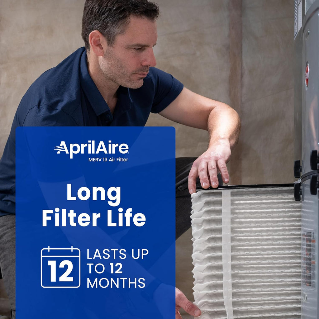 AprilAire 413 Replacement Air Filter - MERV 13 for Whole House Purifiers | 16x25x4 (Single Pack)