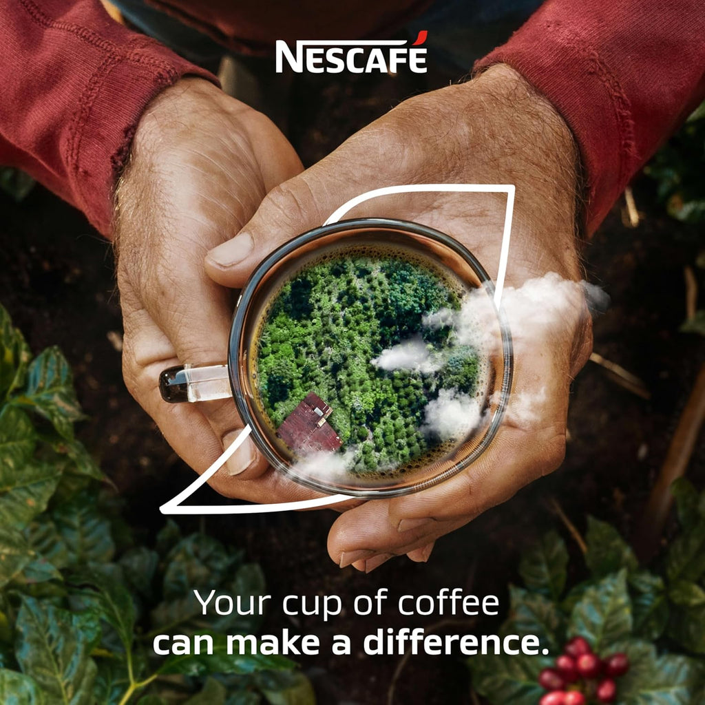 Nescafe Clasico Dark Roast Instant Coffee - Rich Flavor, 8 oz Pouch for Quick Brewing