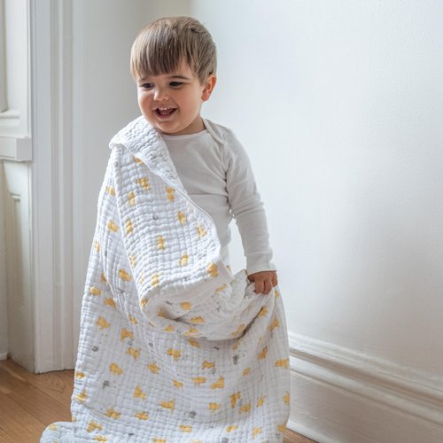 aden + anais Dream Blanket, Boutique Muslin Baby Blankets for Girls & Boys, Ideal Lightweight Newborn Nursery & Crib Blanket, Unisex Toddler & Infant Bedding, Shower & Registry Gift, Winnie The Pooh