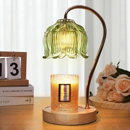 Flower Candle Warmer Lamp - Timer & Dimmer Feature - Fits All Jar Scented Candles | Perfect Gift for Mom