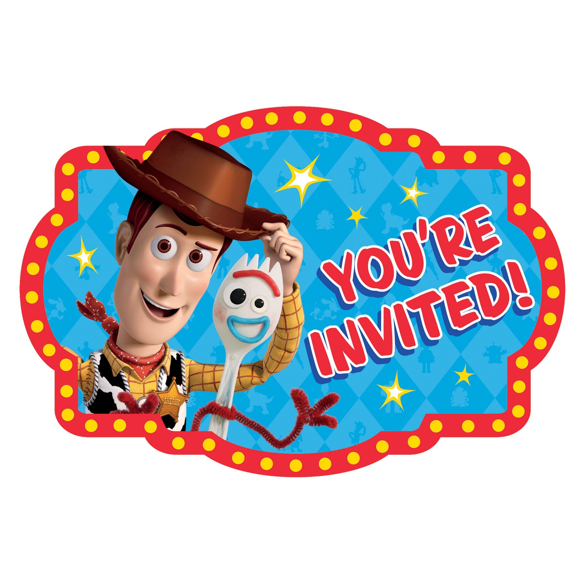 Toy Story 4 Invitation Set w/ Envelopes (8ct)