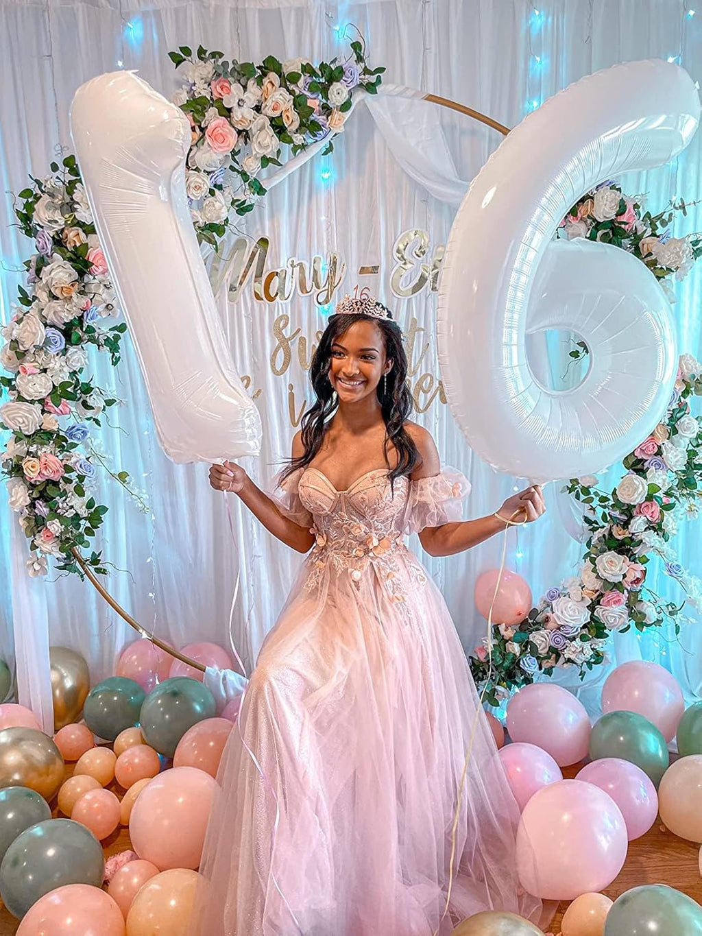 40 Inch White Number 8 Balloon | Perfect for 8th Birthday Parties, Weddings & Graduations
