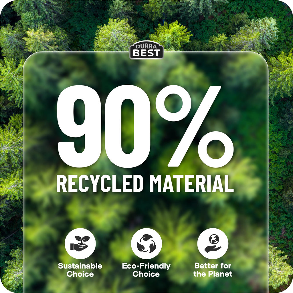 Heavy-Duty Trash Bags – 120 count, 18 Gallon White, Ultra Thick Drawstring Garbage Bags – Leak-Resistant for Home & Commercial Use, Big Trash Bags, Made in USA
