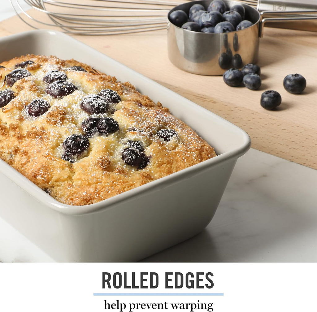 Martha Stewart Gallen 9-Inch Nonstick Loaf Pan - Durable Carbon Steel Bakeware for Even Baking