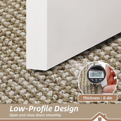 BEQHAUSE Dirt Trapper Door Mat - Non-Slip, Washable, Absorbent | 36" x 60" Light Beige Entryway Mat