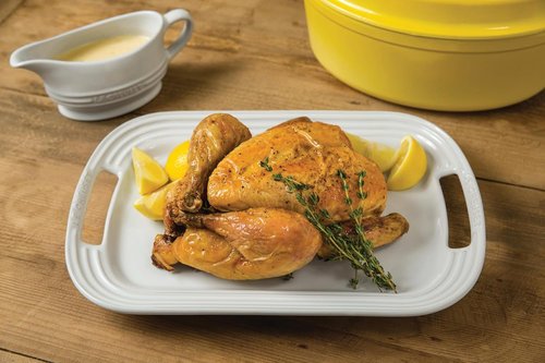 Le Creuset Stoneware Rectangular Dish - 3 Qt. Platter Lid in Riviera Color