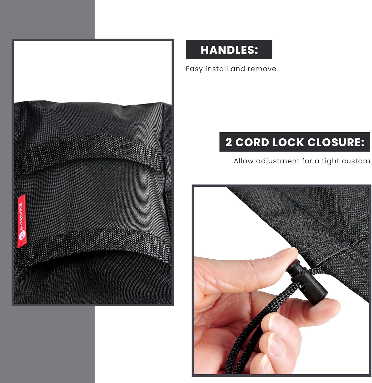 SheeChung Outdoor Furniture Cover - Waterproof Square 74"L x 74"W x 28"H - Durable Patio Protection