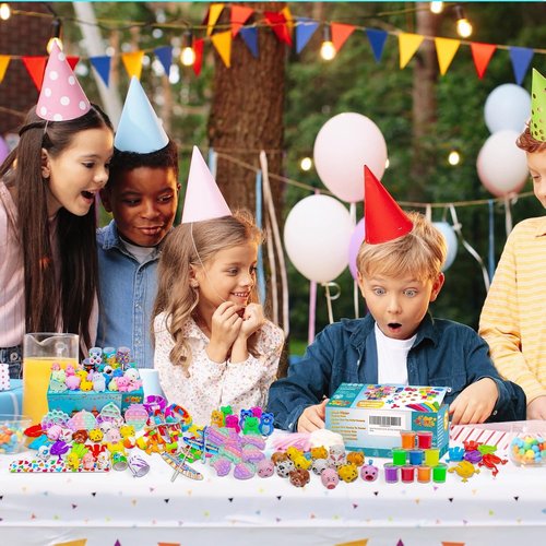 DQstar Party Favors | Treasure Box Prizes for Kids 4-12 | Ideal Goodie Bag Stuffers & Birthday Gifts