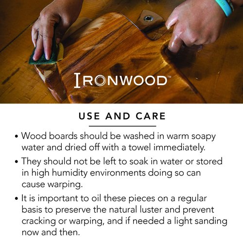 Ironwood Gourmet Nesting Bread Cutting Board with Crumb Catcher, 10.25 x 14.75 x 0.75 inches