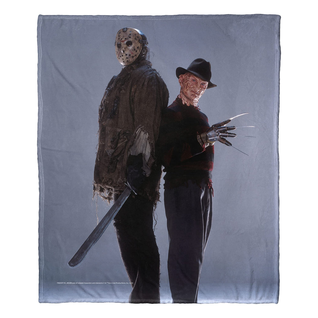 Northwest Freddy vs Jason Silk Touch Throw Blanket, 50" x 60", Back to Back